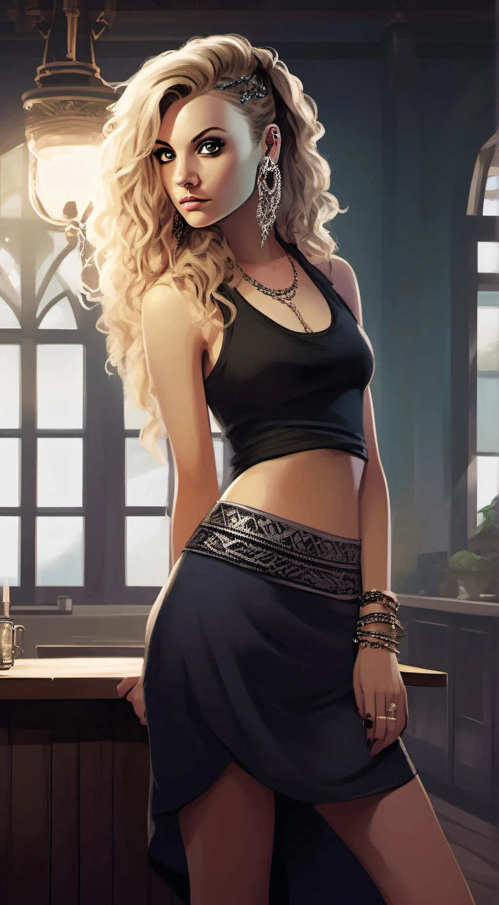 ai character: Luna background