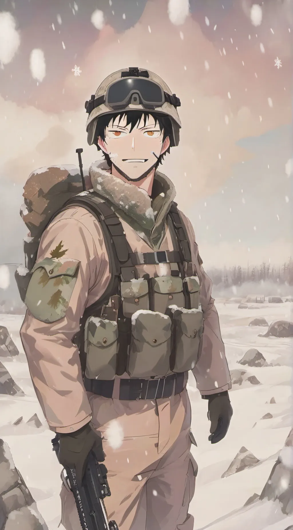 ai character: mactavish  background