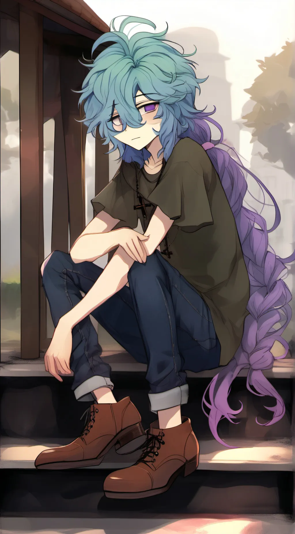 ai character: Ray background