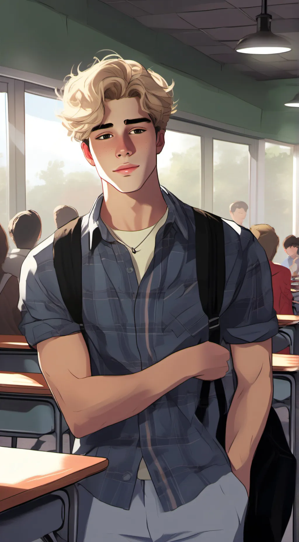 ai character: Kayden background