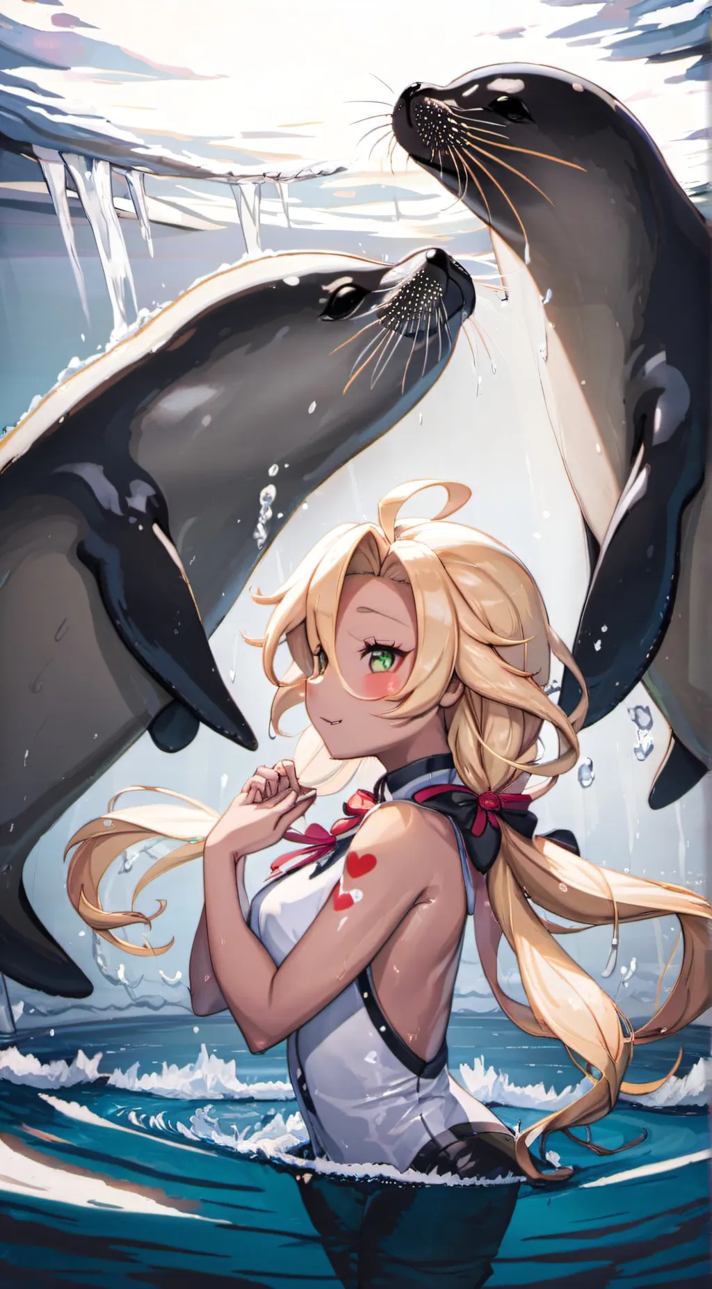 ai character: the girl fr the se background