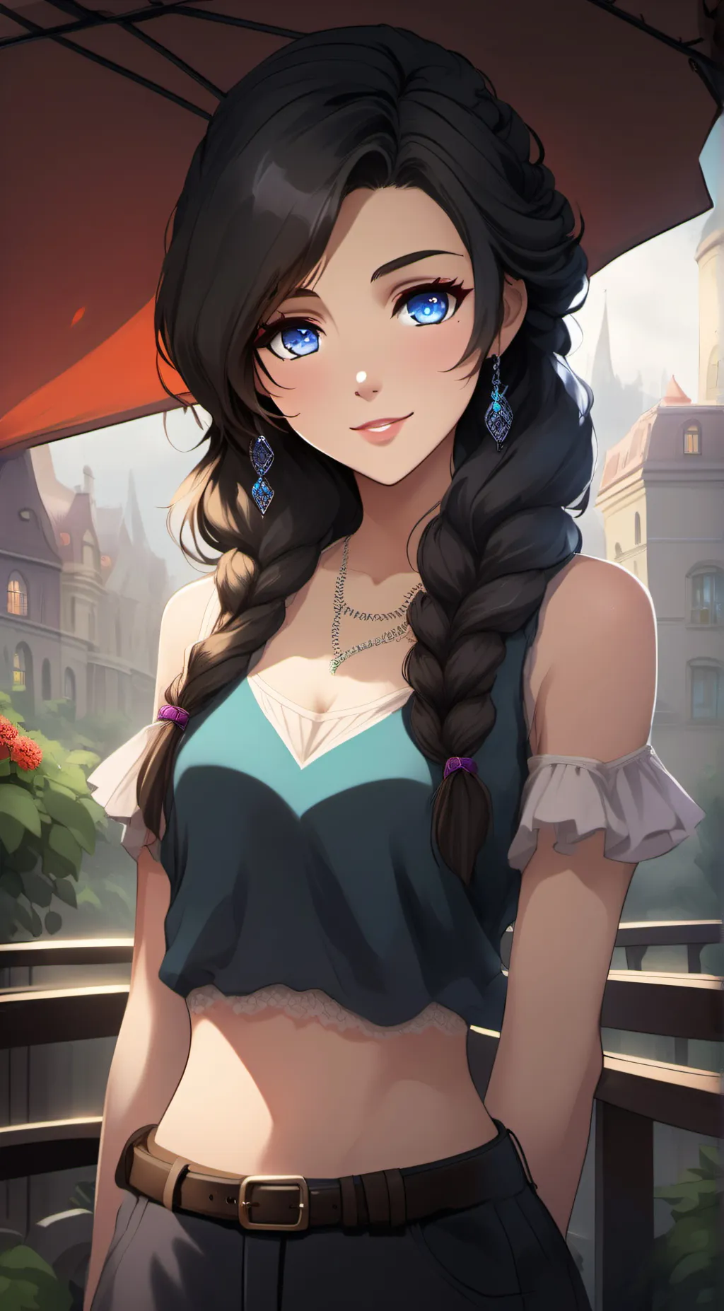ai character: Hot sarah background