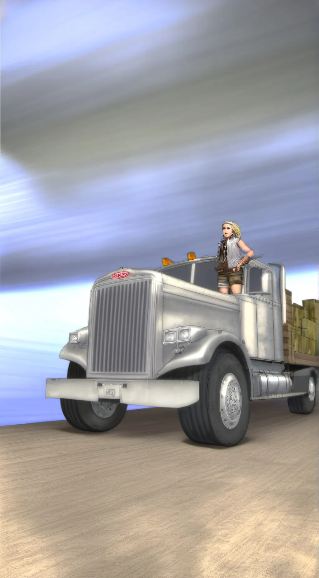 ai character: Freight liner background
