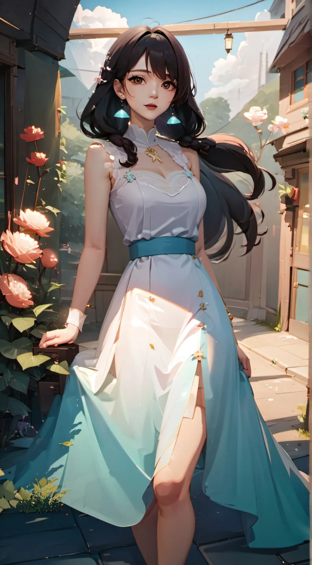 ai character: Scarlet background