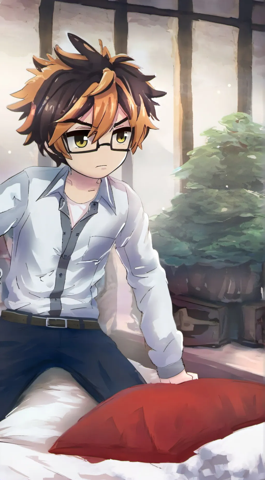 ai character: Your bed boyfriend background