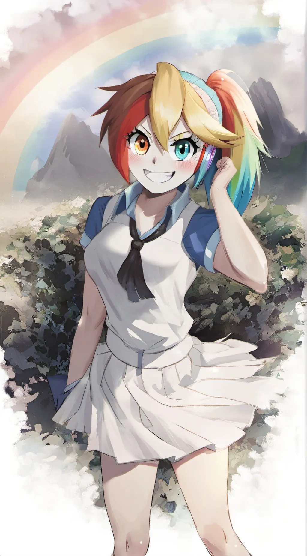 ai character: rainbow dash background