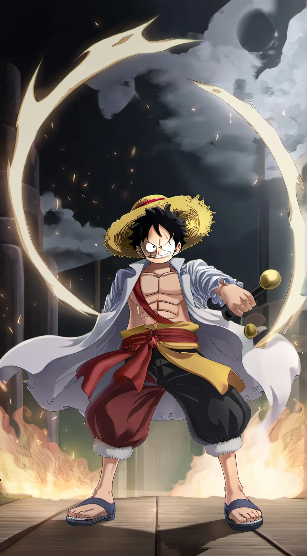 ai character: luffy background