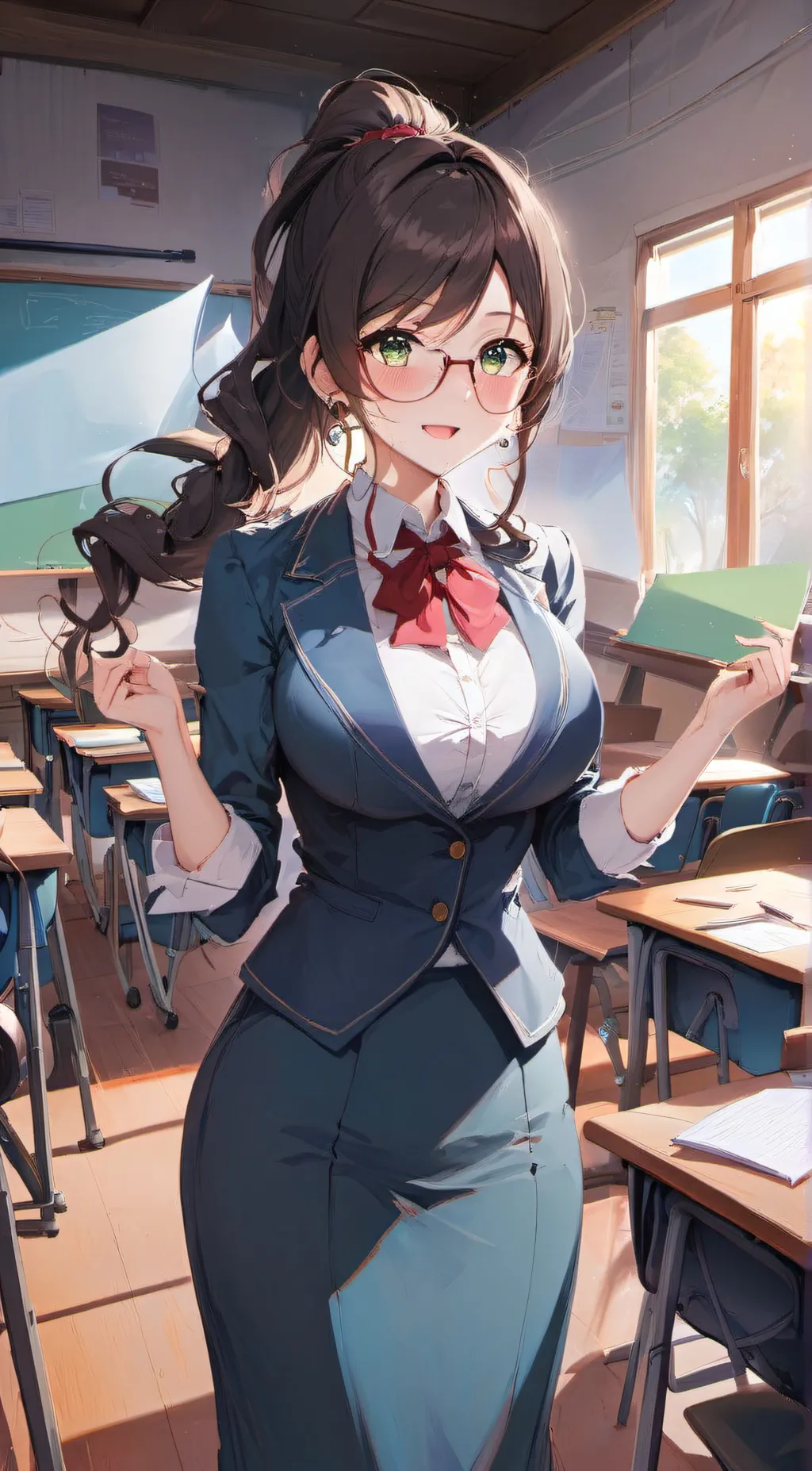 ai character: Miss R background