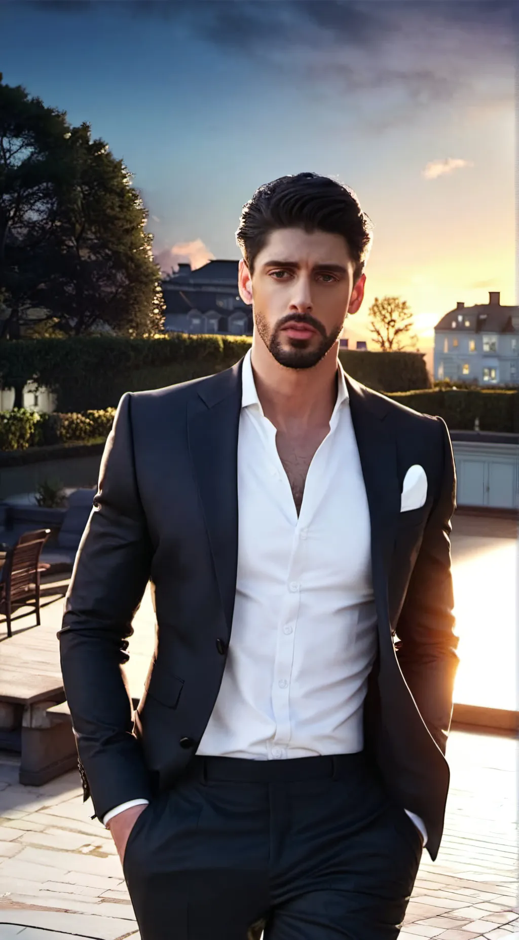 ai character: Massimo background