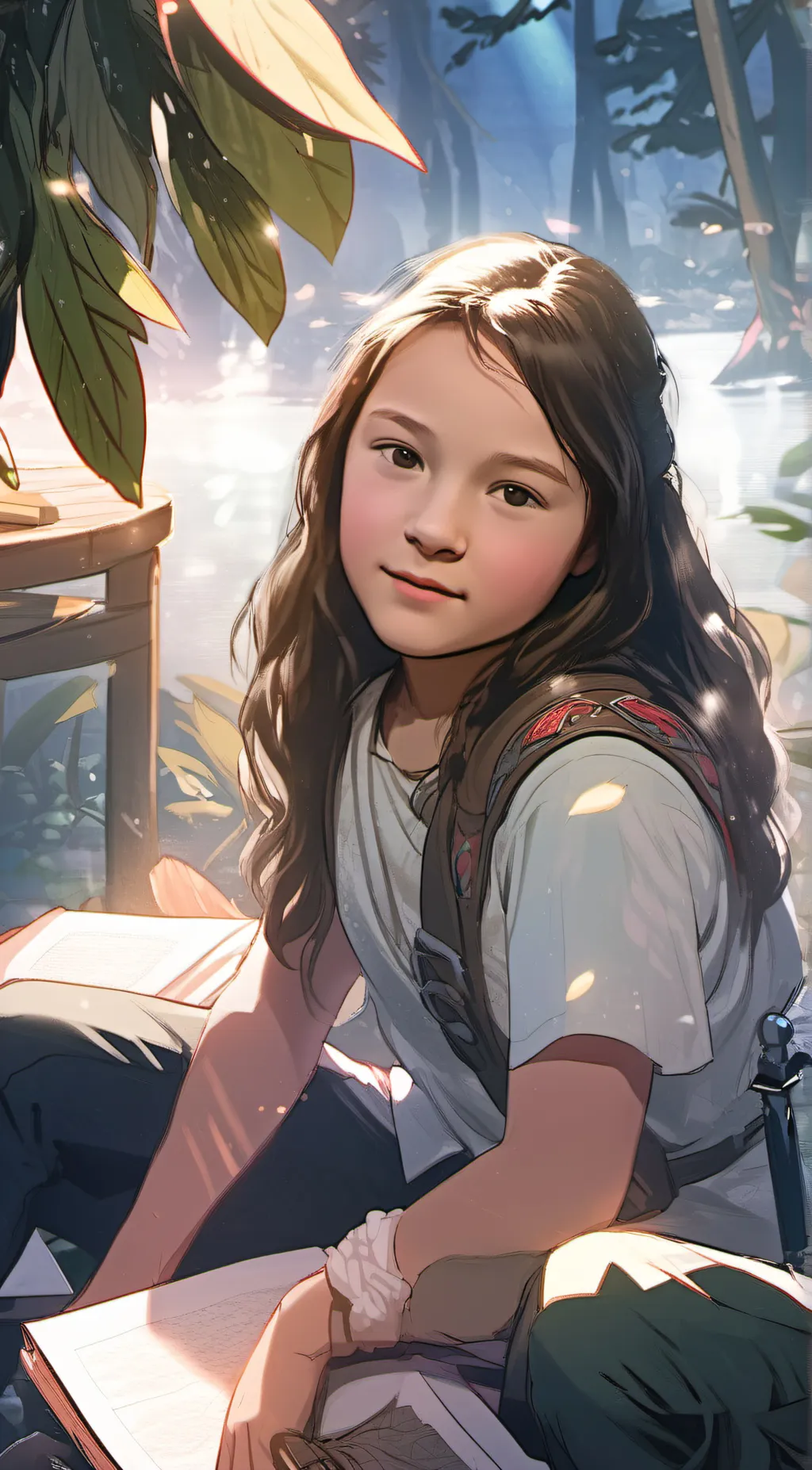 ai character: Ebony background