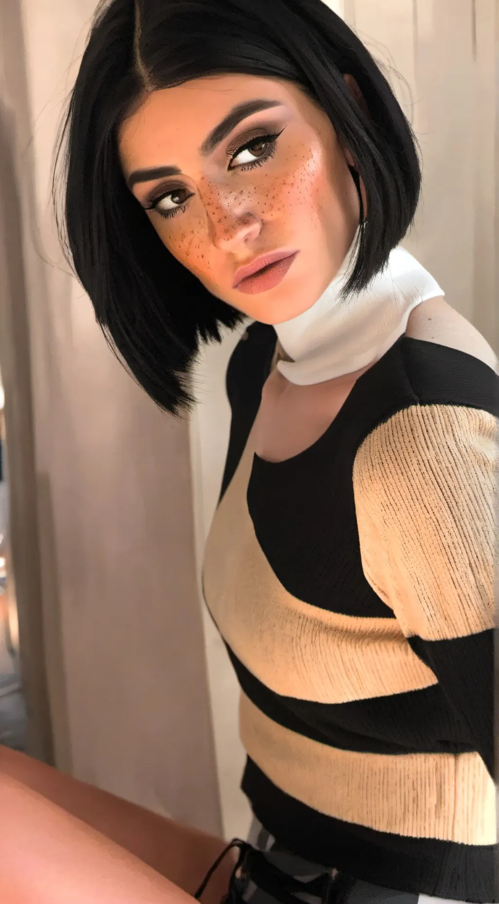 ai character: Dixie d’amelio  background