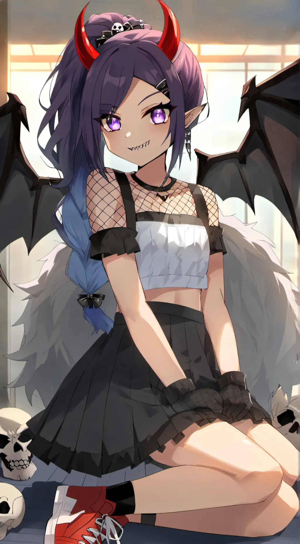 ai character: purplemoon  background