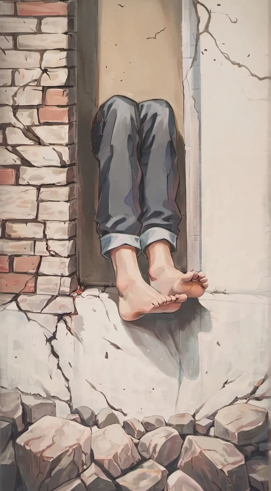 ai character: Alex’s feet background