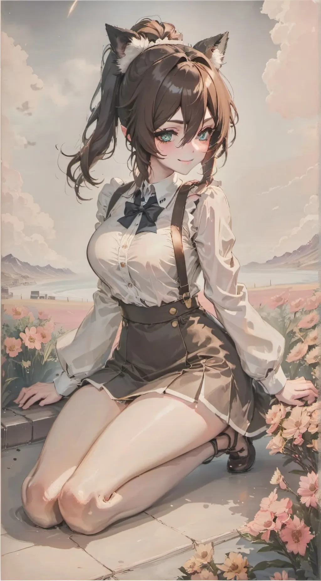 ai character: Rain background