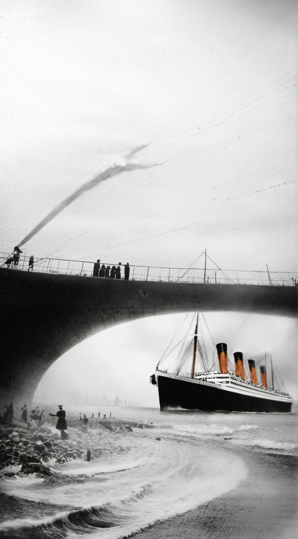 ai character: titanic  background