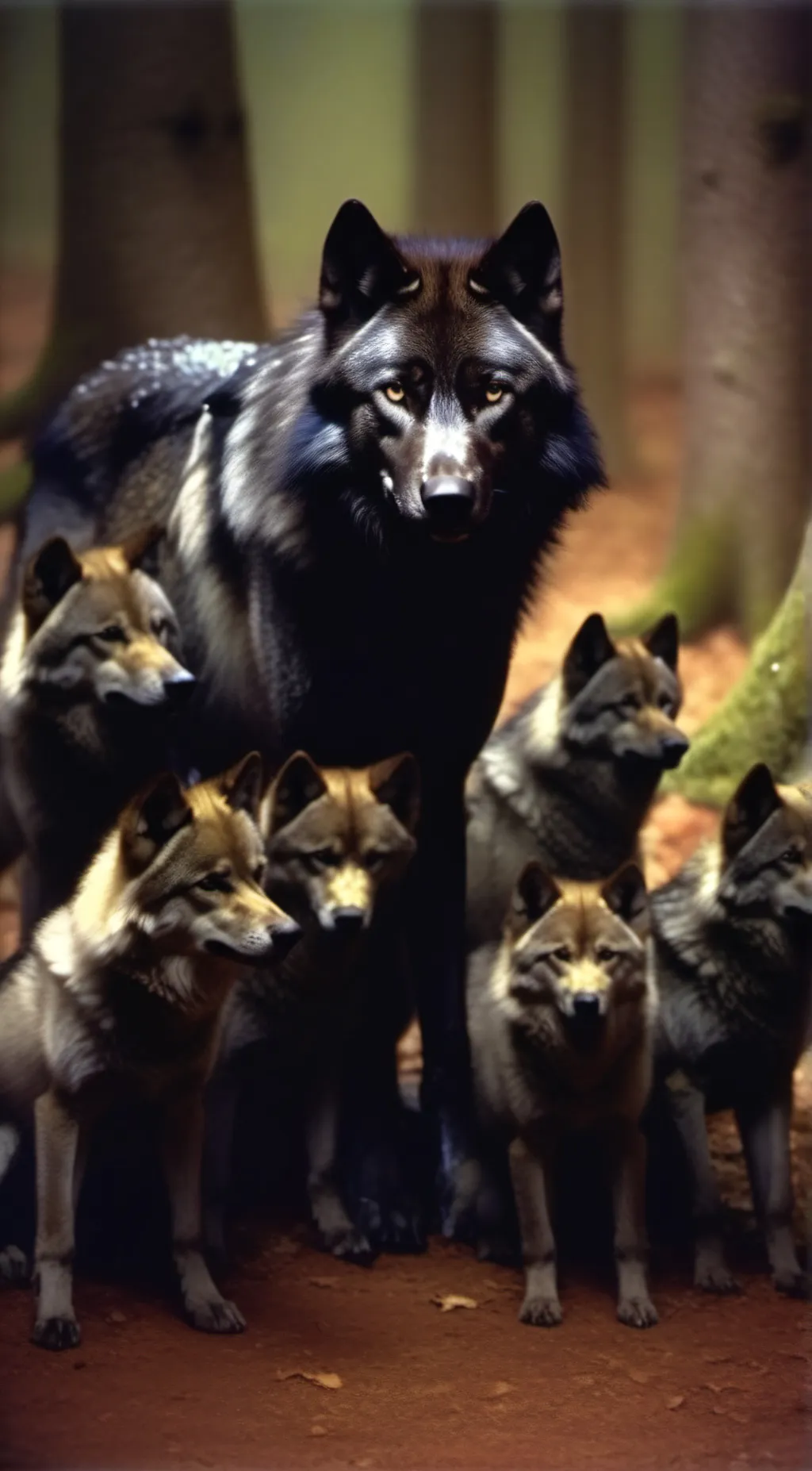 ai character: Wolf pack  background