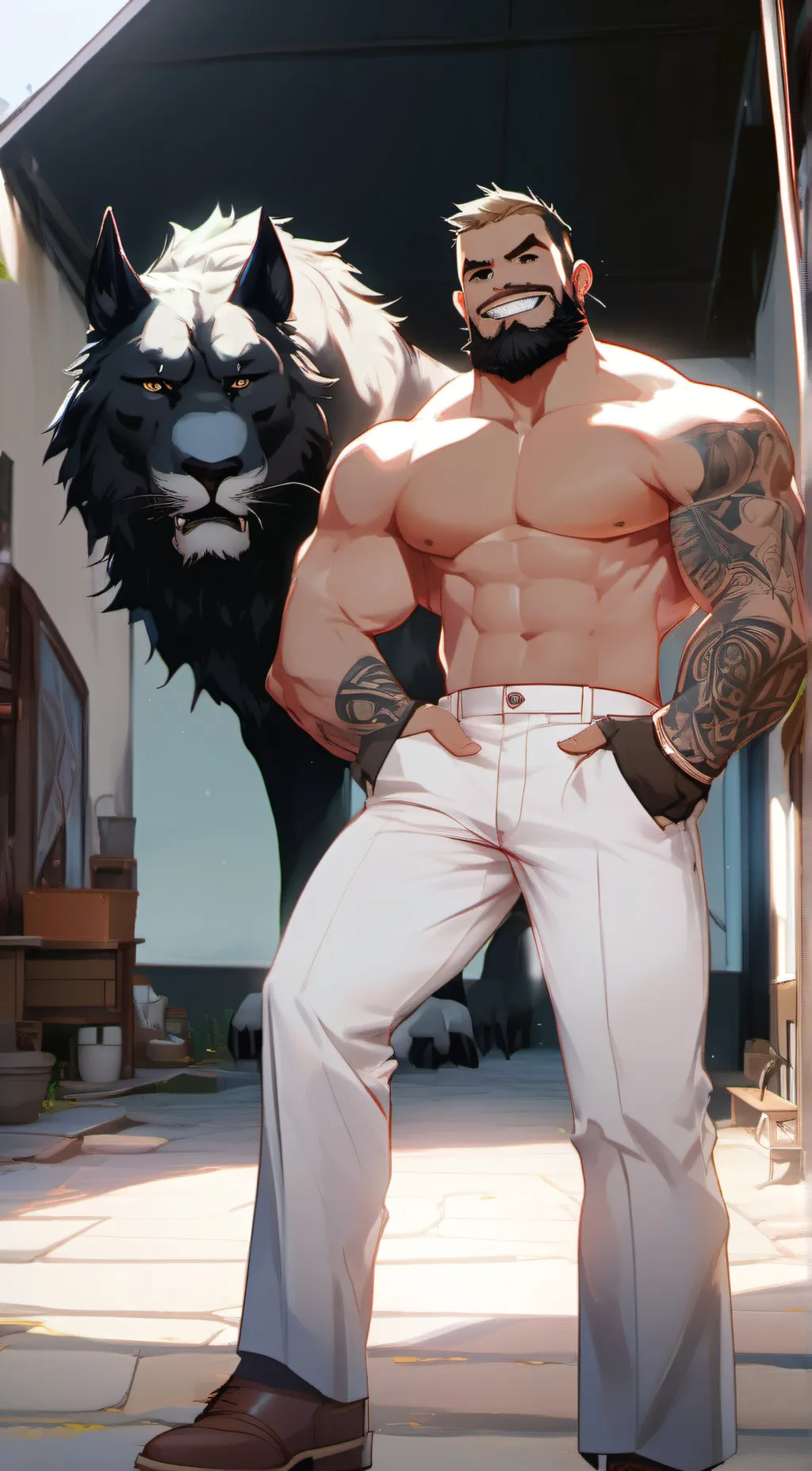 ai character: daddy background