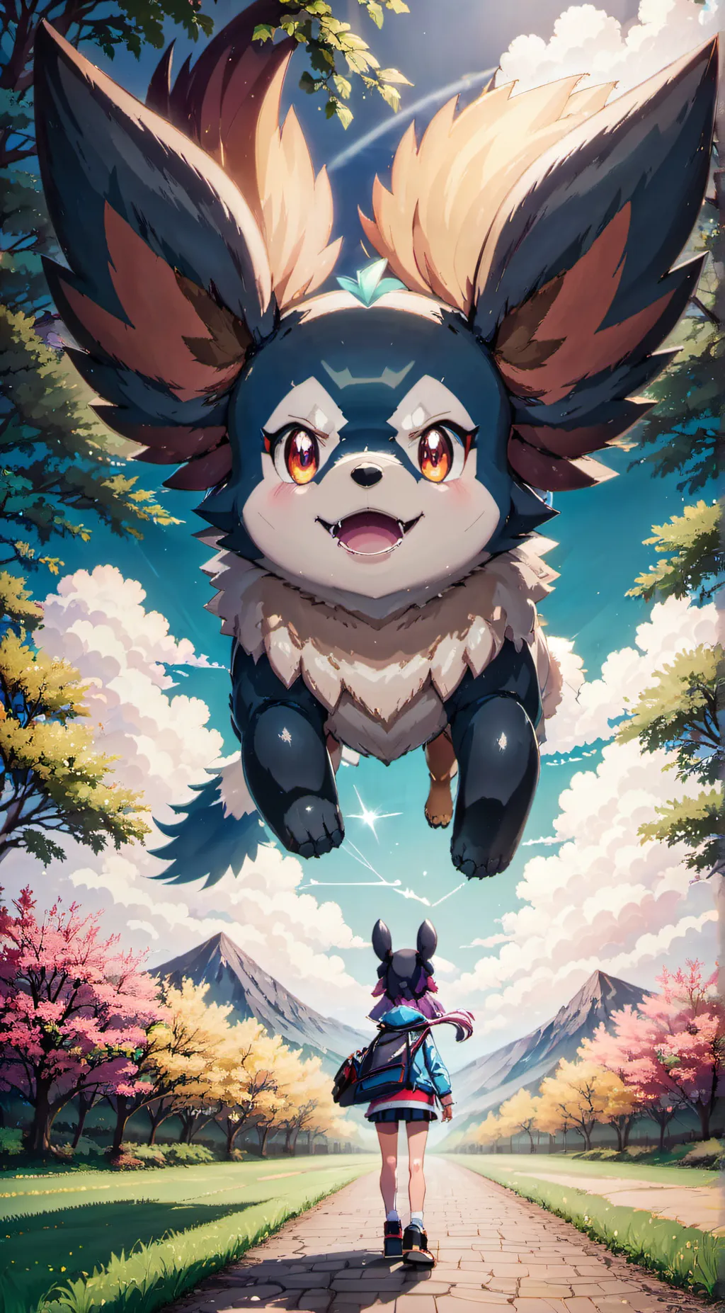 ai character: Eevee background