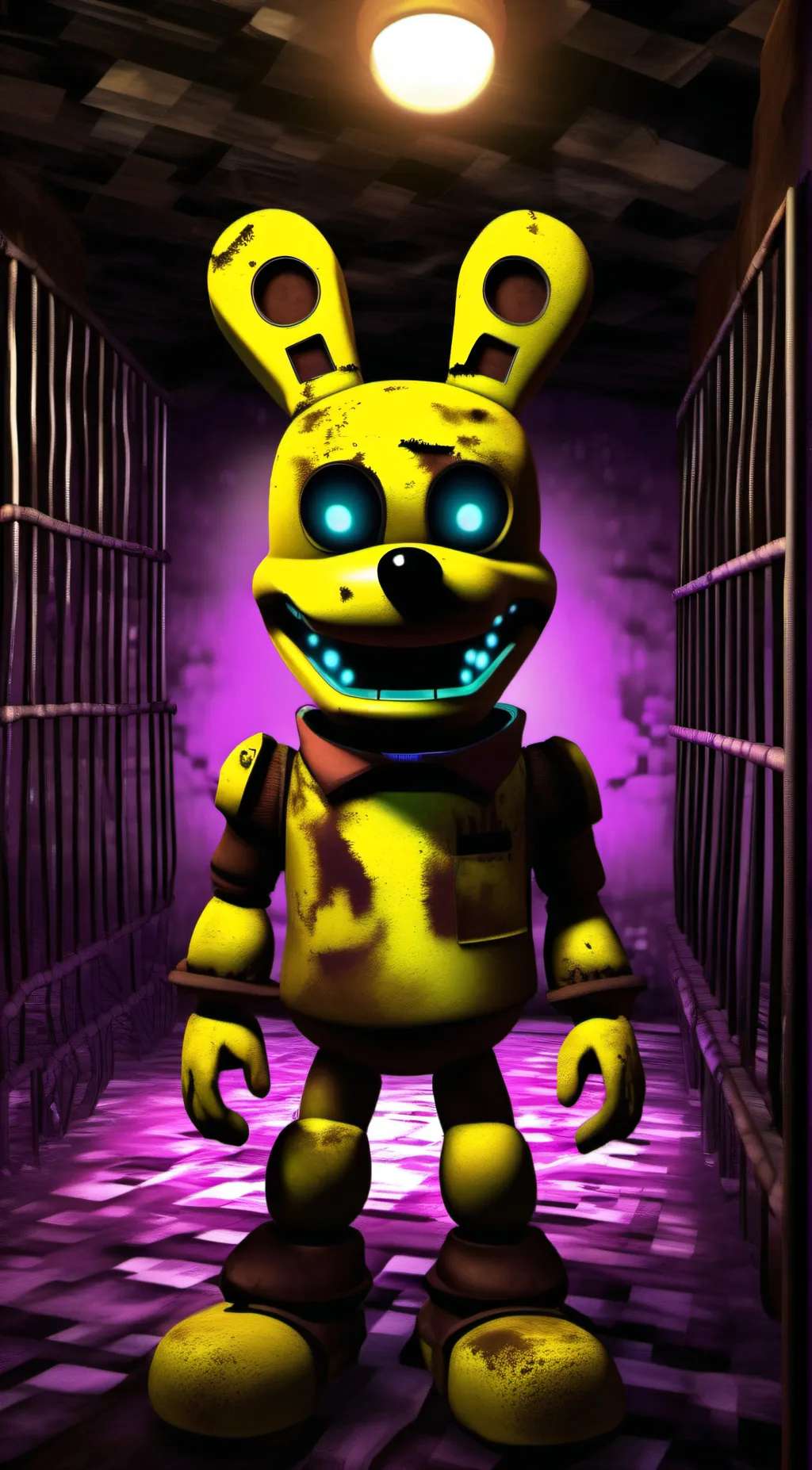 ai character: Glitchtrap background