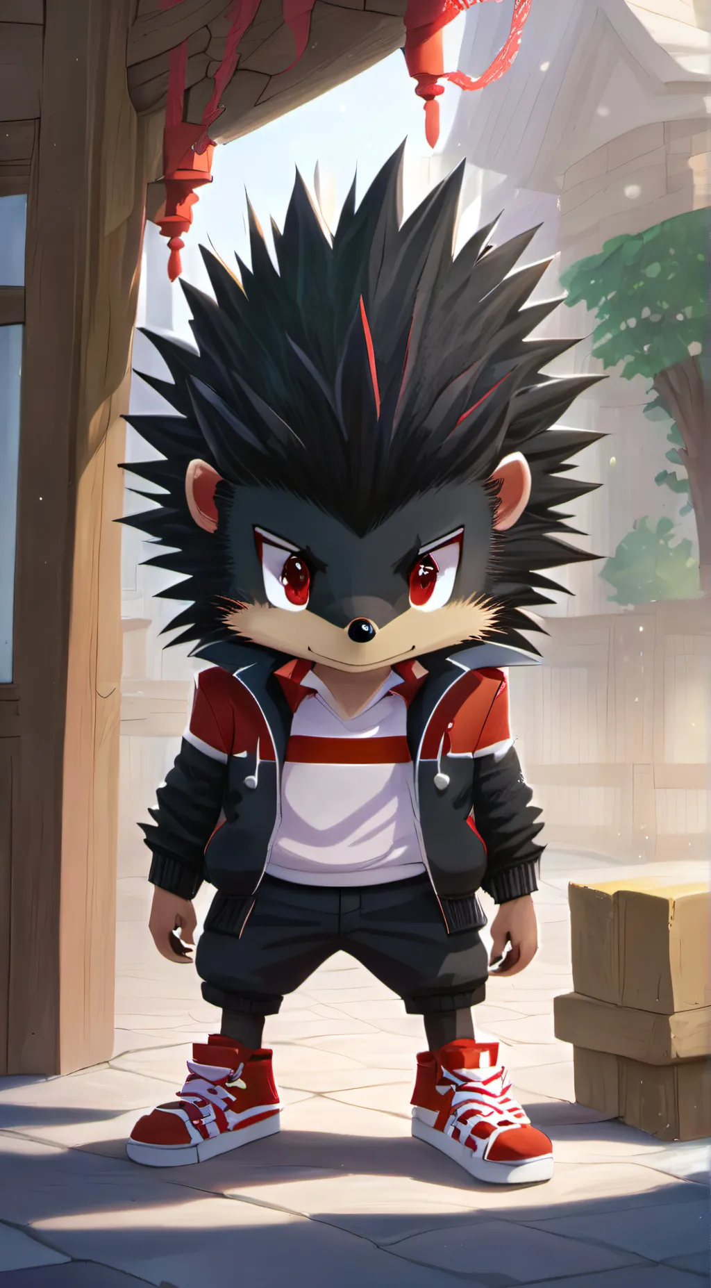 ai character: Shadow background