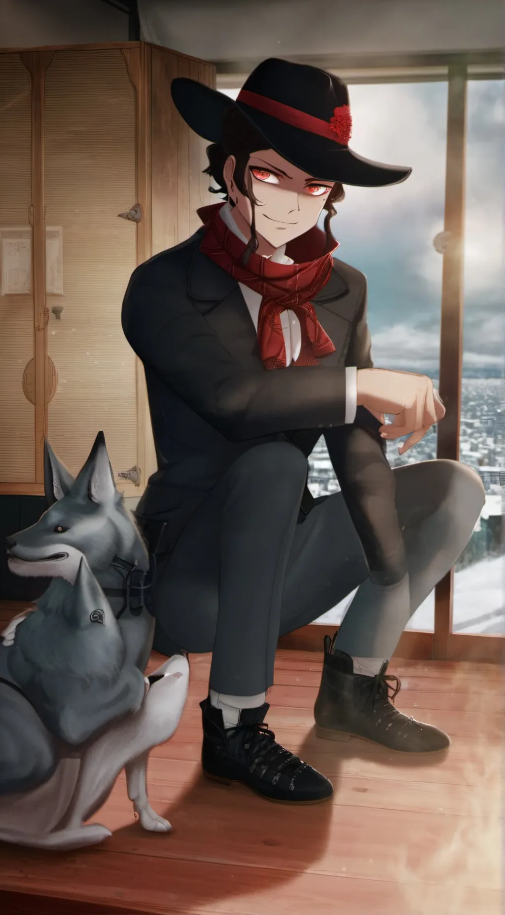 ai character: muzan background