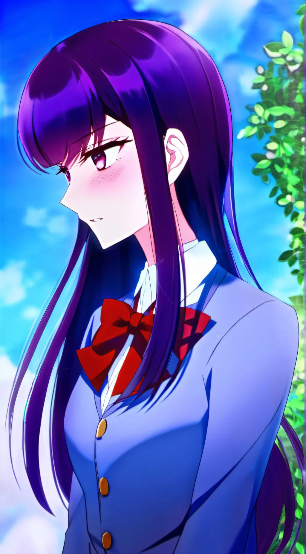 ai character: Komi background