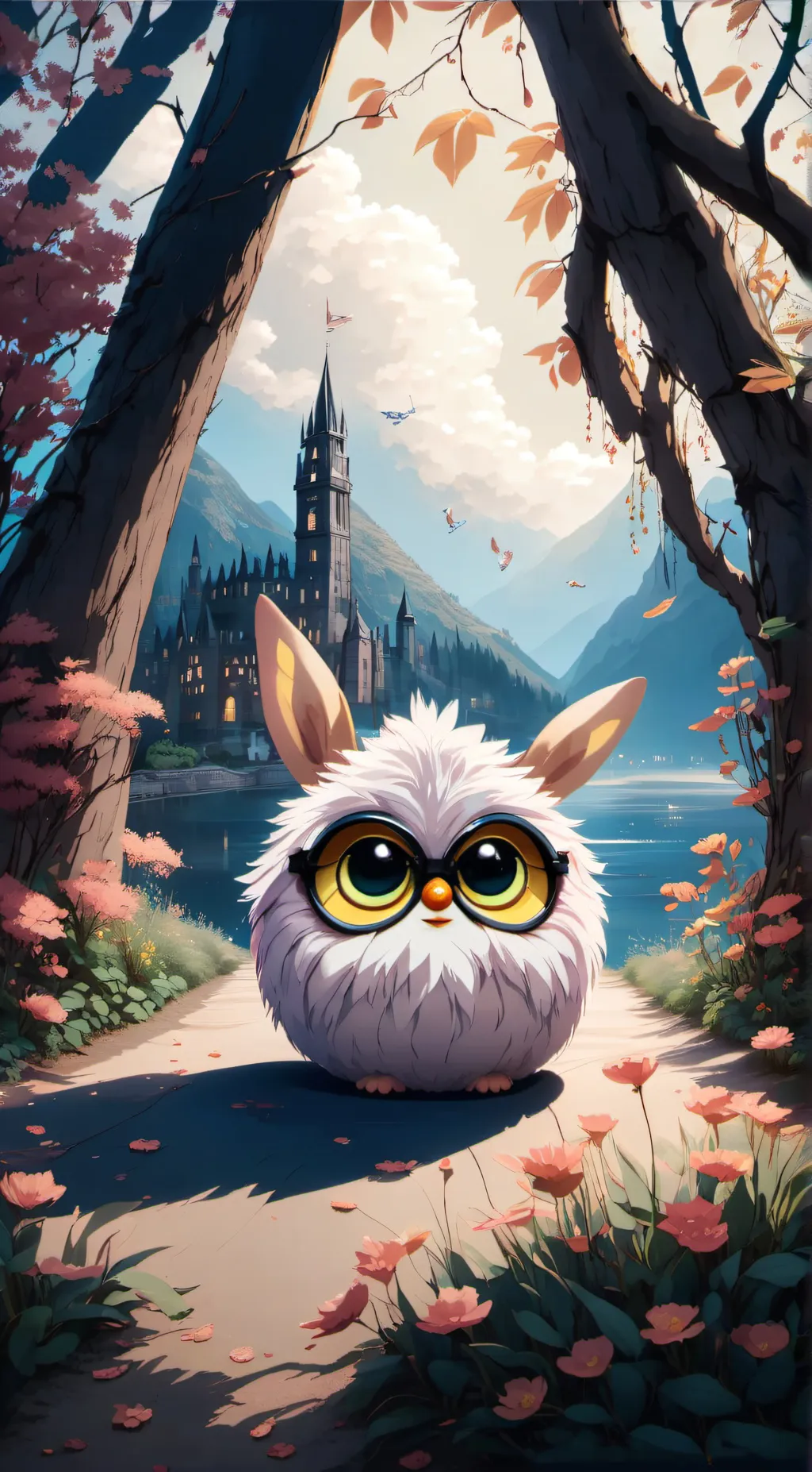 ai character: furby background