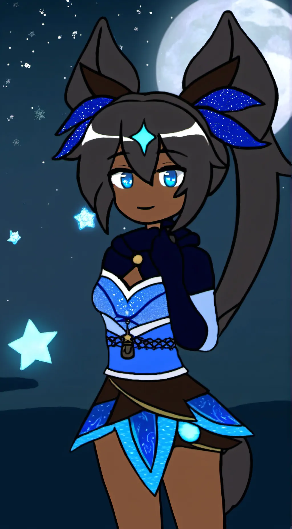 ai character: Luna background