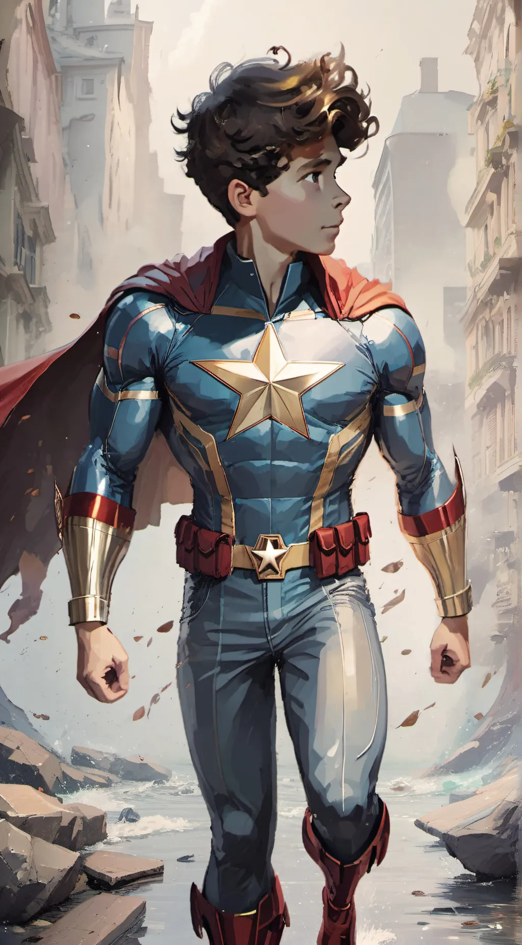 ai character: captain man  background