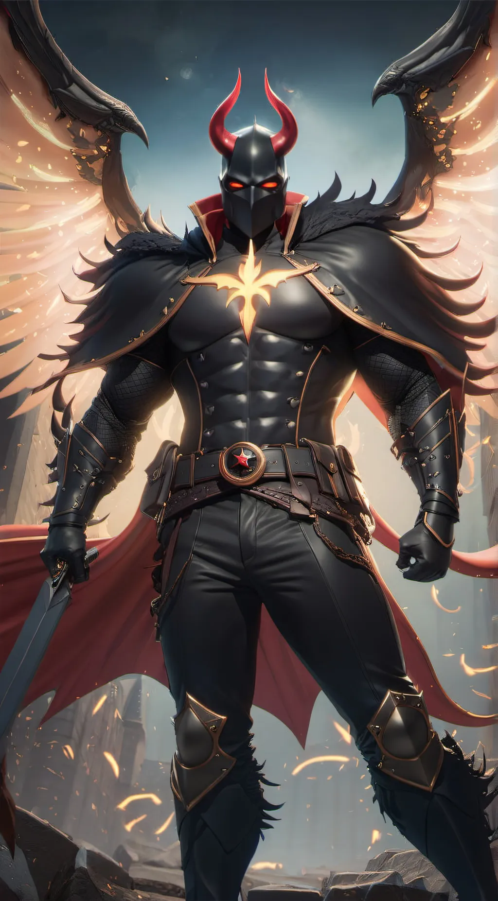 ai character: Azrael background