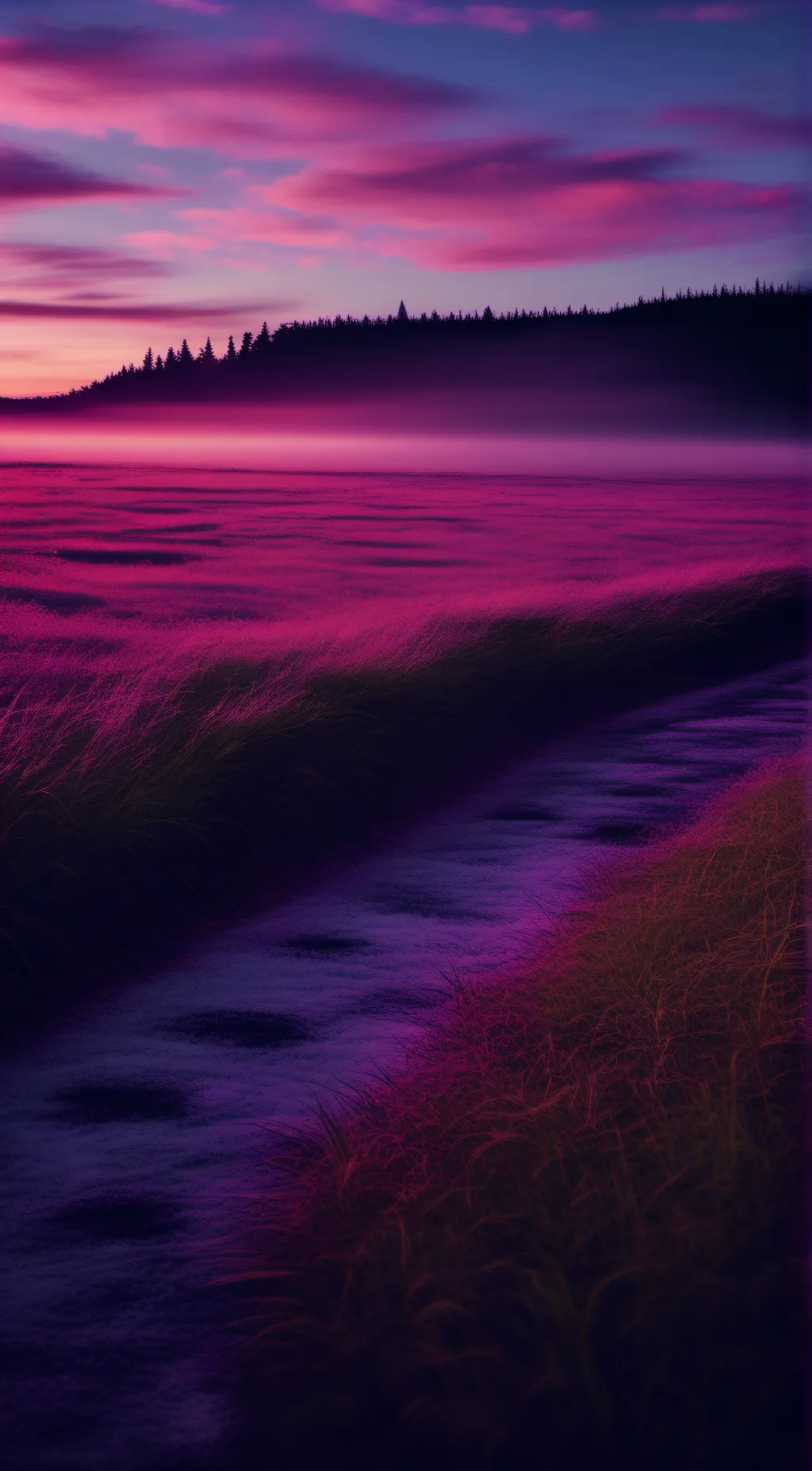 ai character: Sunset background