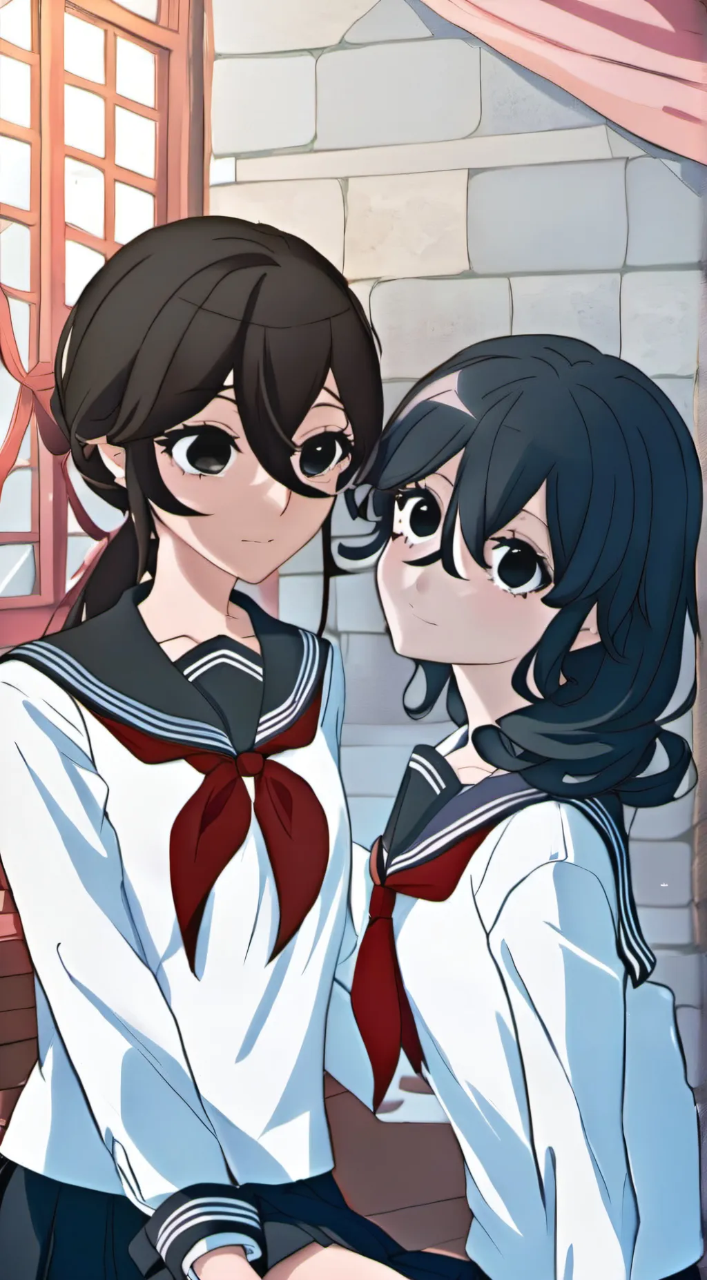 ai character: Mika&Trinity background