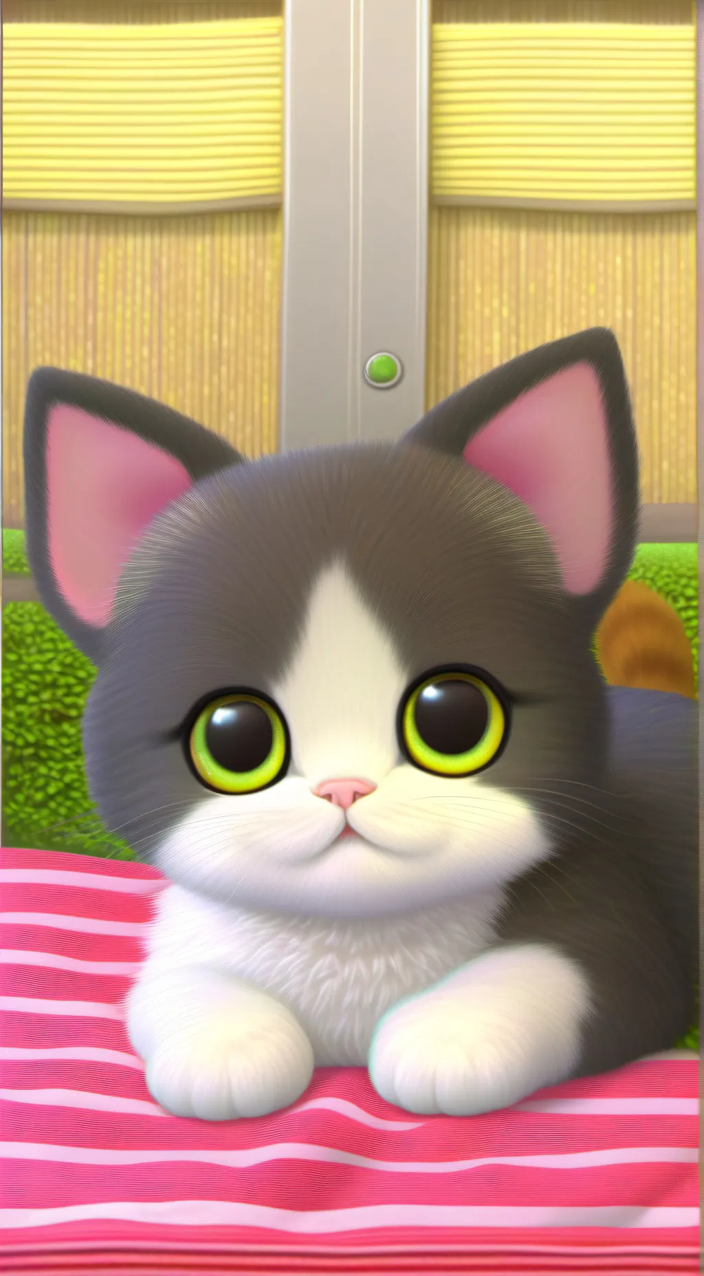 ai character: cookie cat background