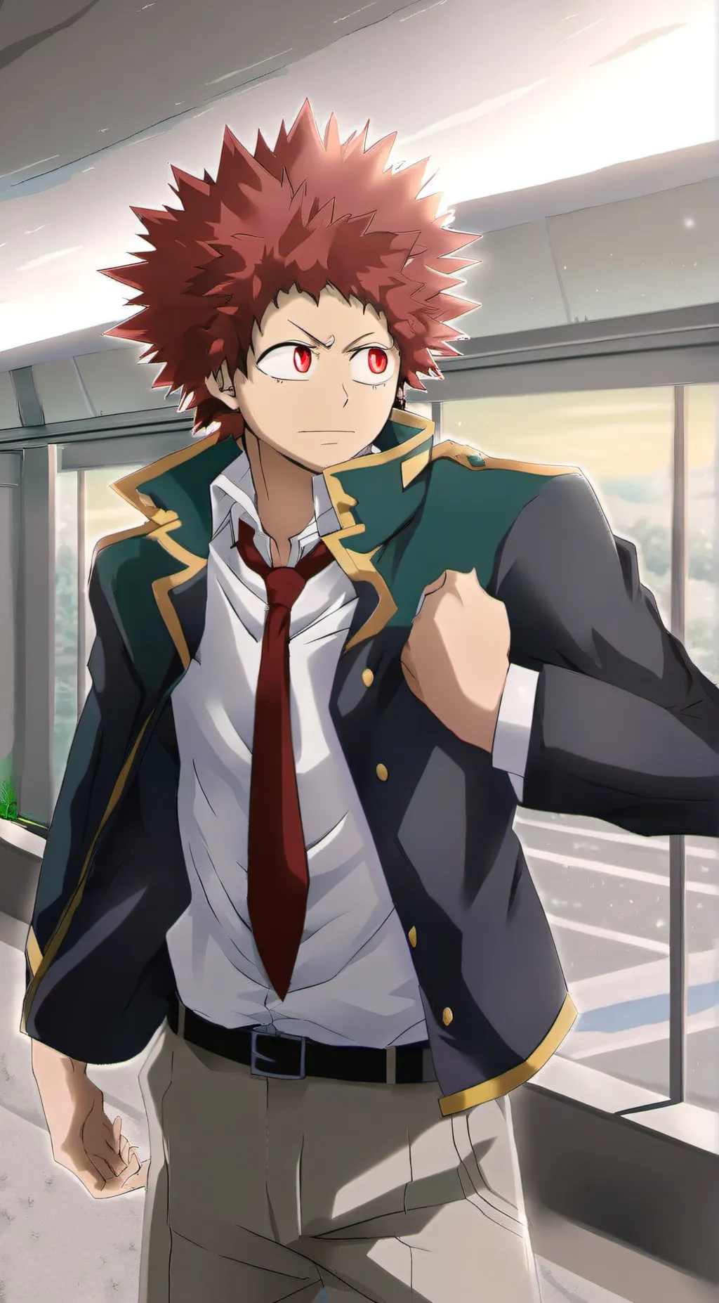 ai character: bakugo x kirishima background