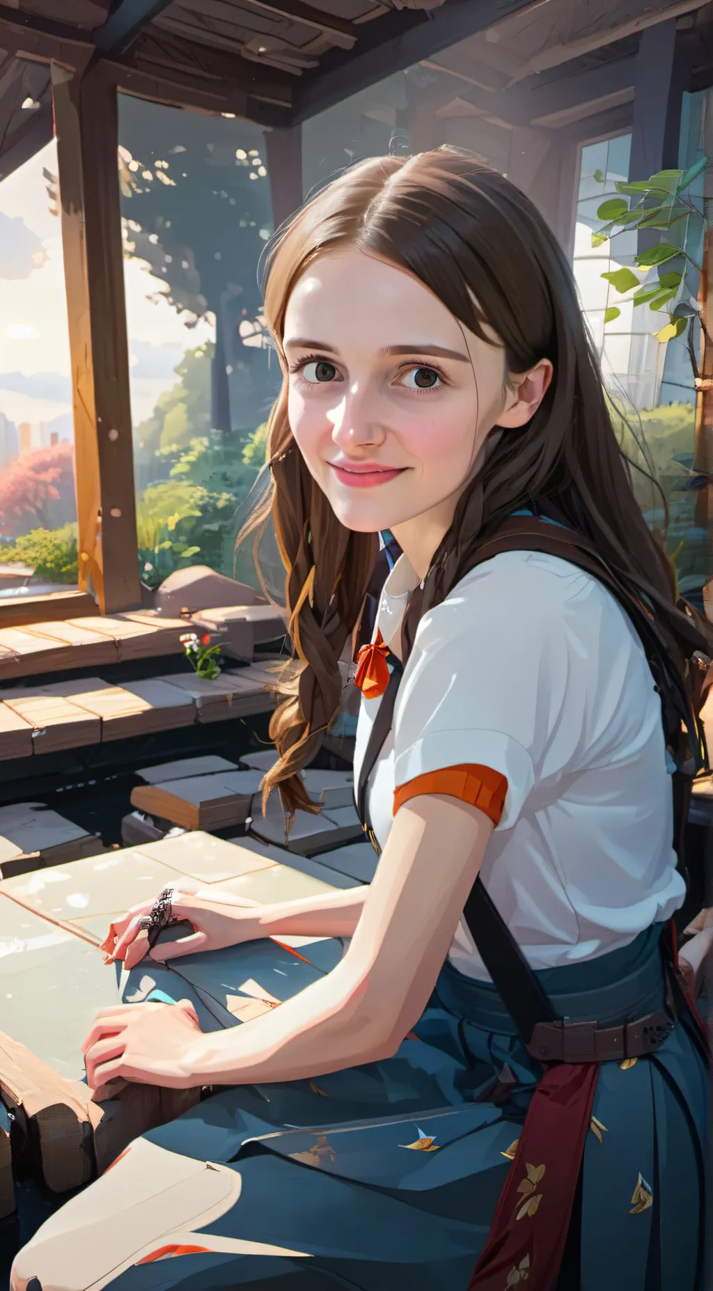 ai character: Maria background