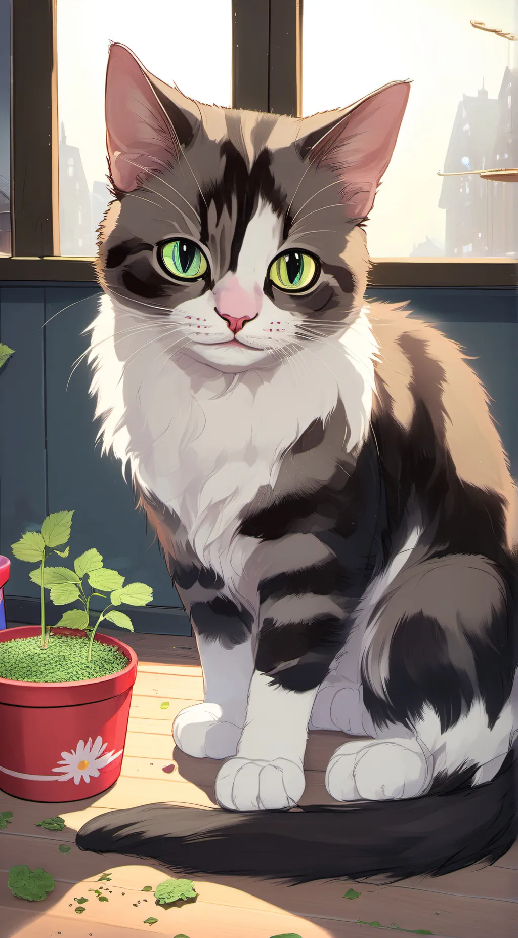 ai character: Fizzy background