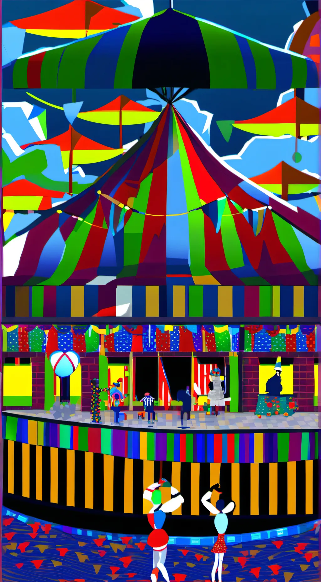 ai character: digital circus  background