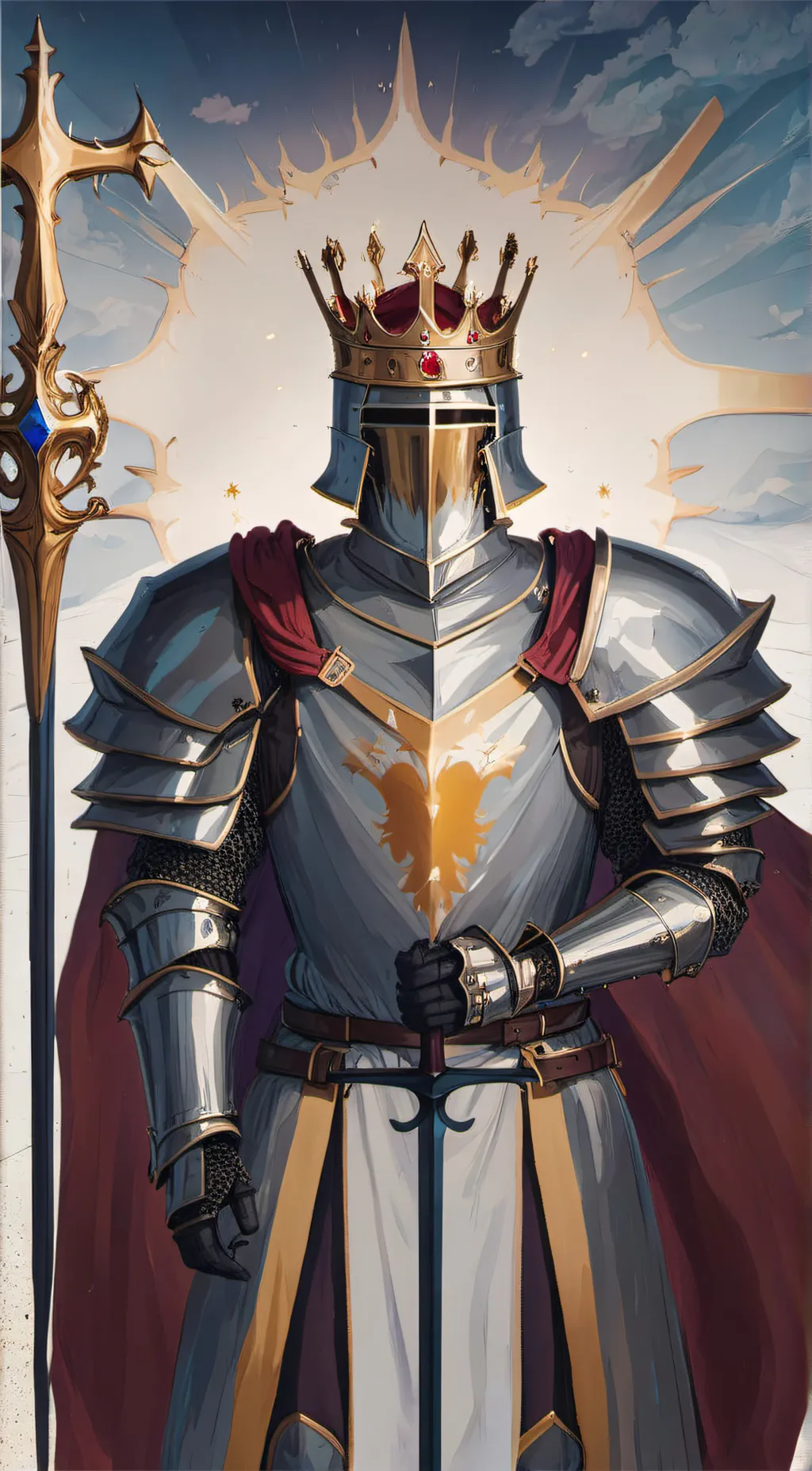 ai character: King Ferdinand  background