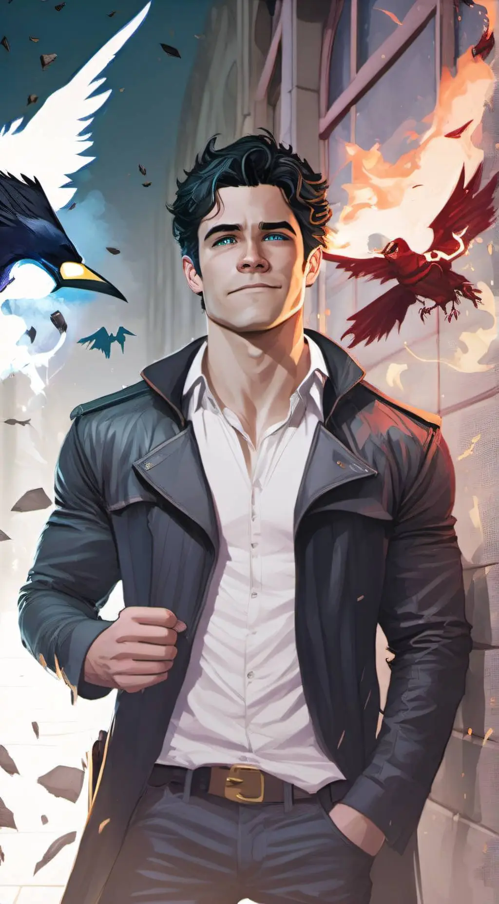 ai character: Dick Grayson  background