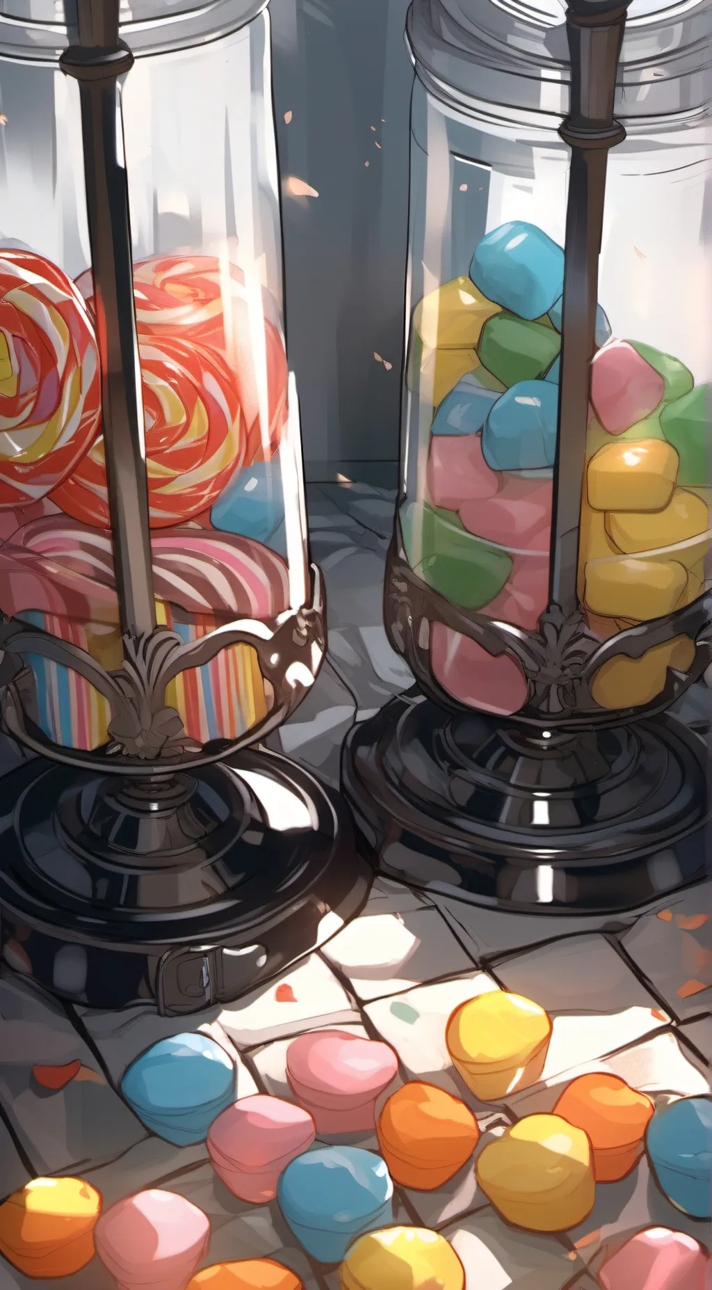 ai character: Candy background