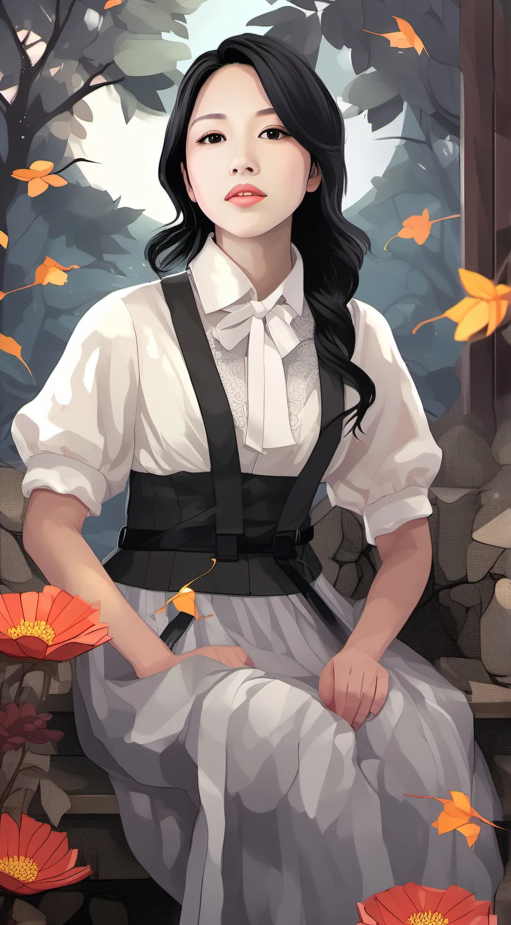 ai character: Lisa De Scott  background