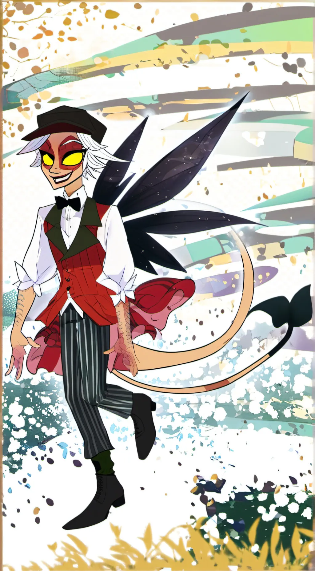 ai character: Crimson background