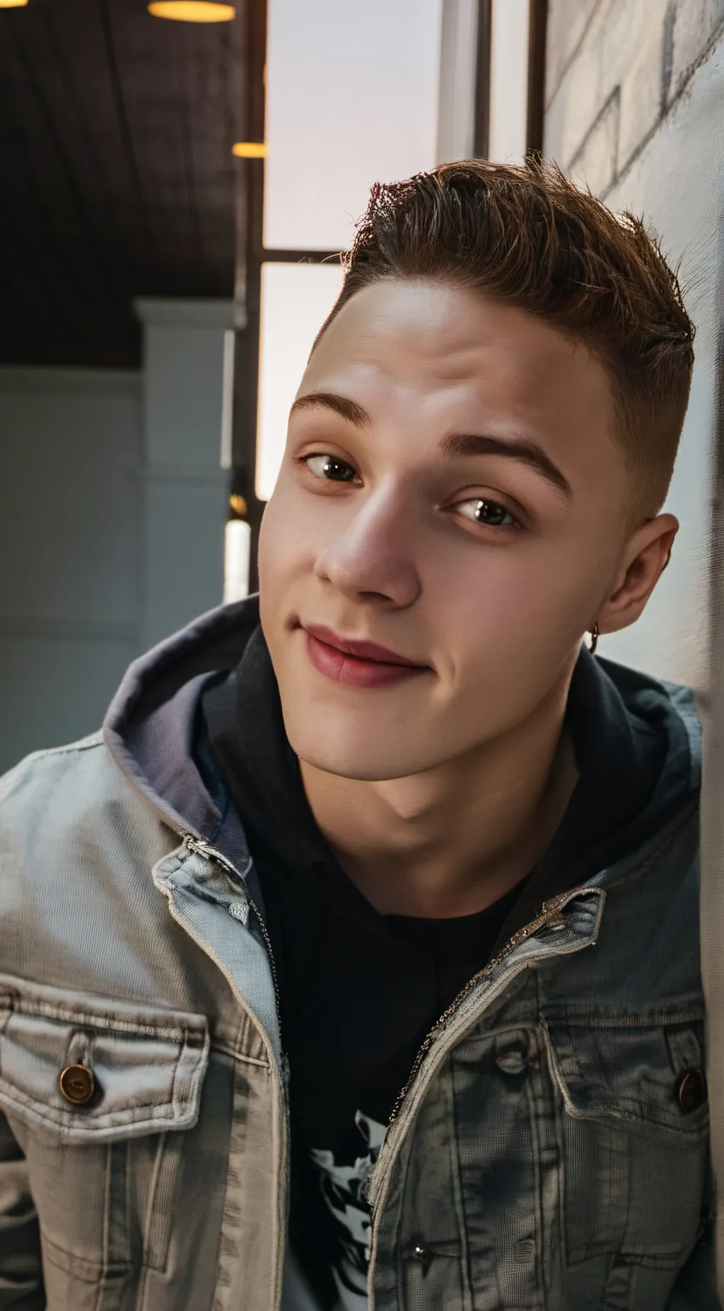 ai character: Justin Lafferty  background