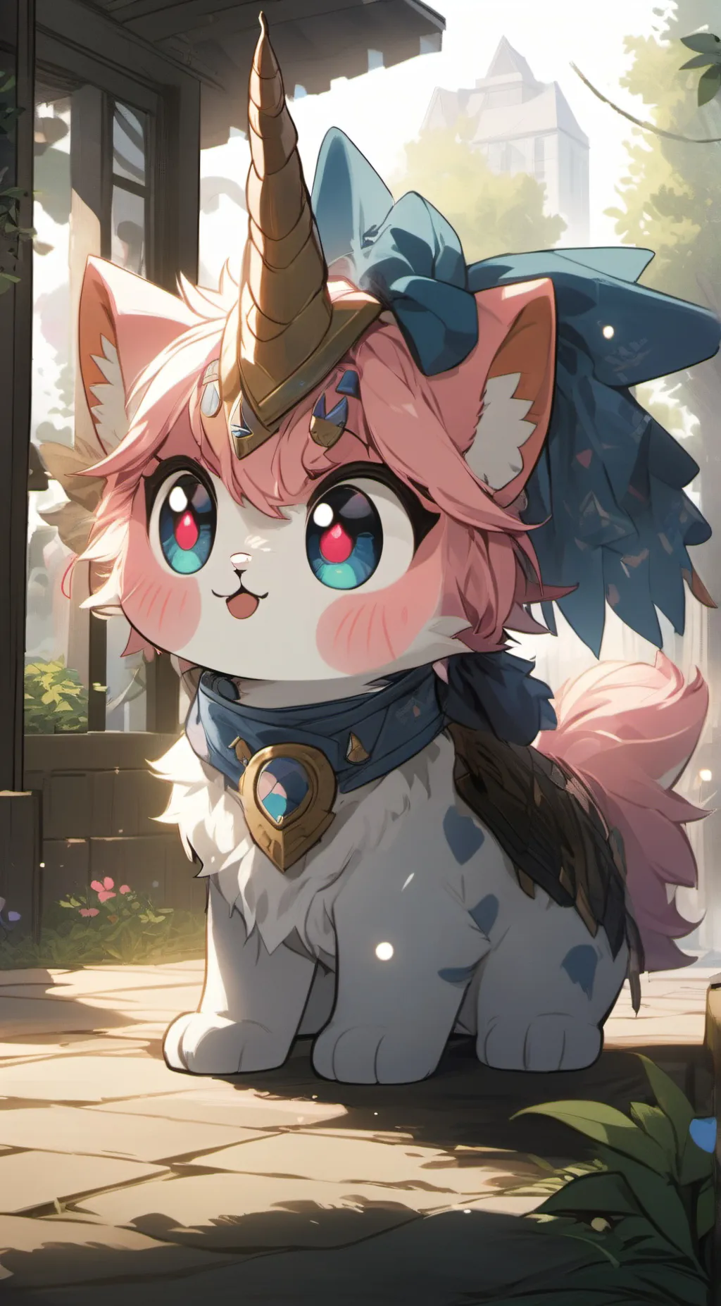 ai character: Unikitty background