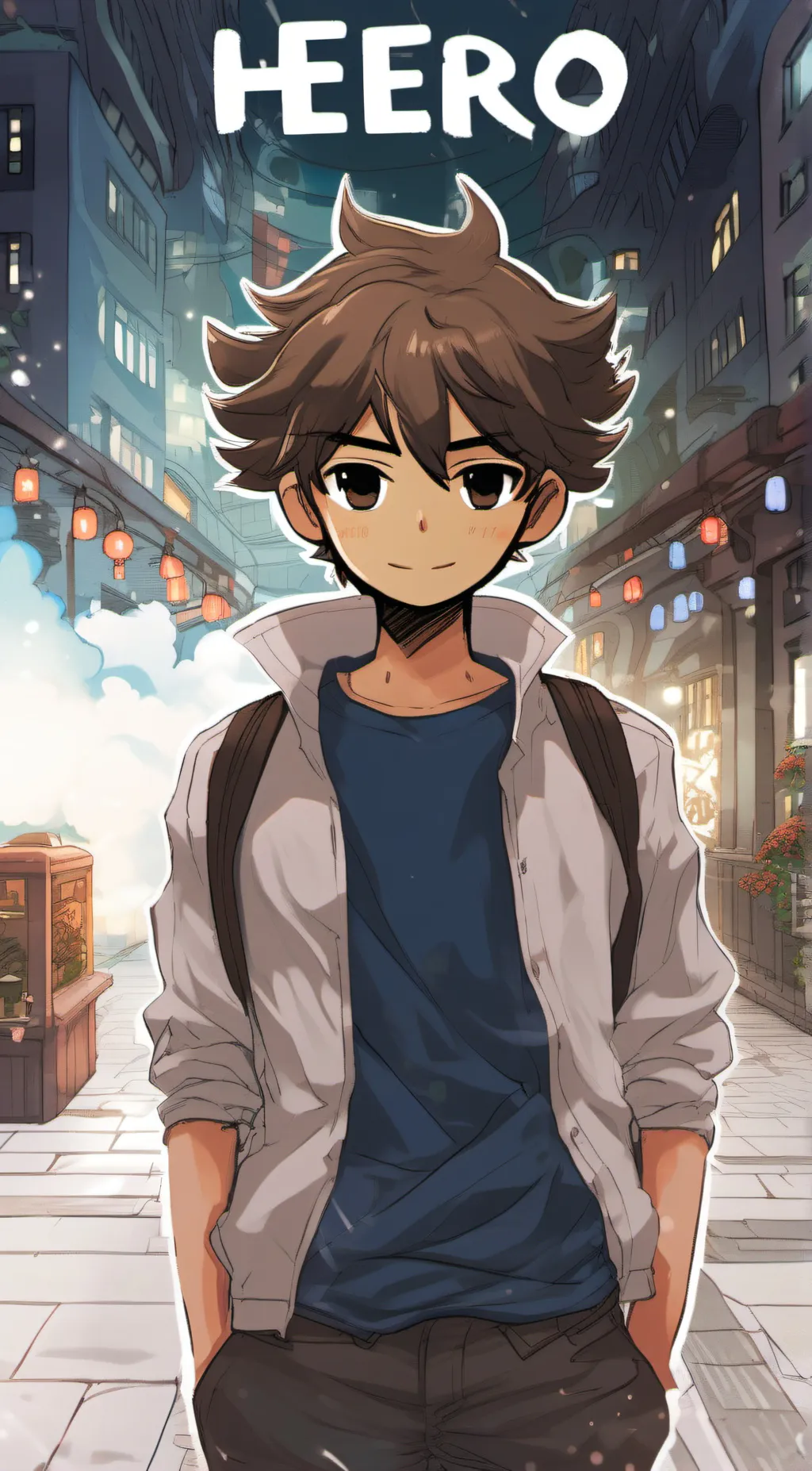 ai character: HEROOOOOOO background