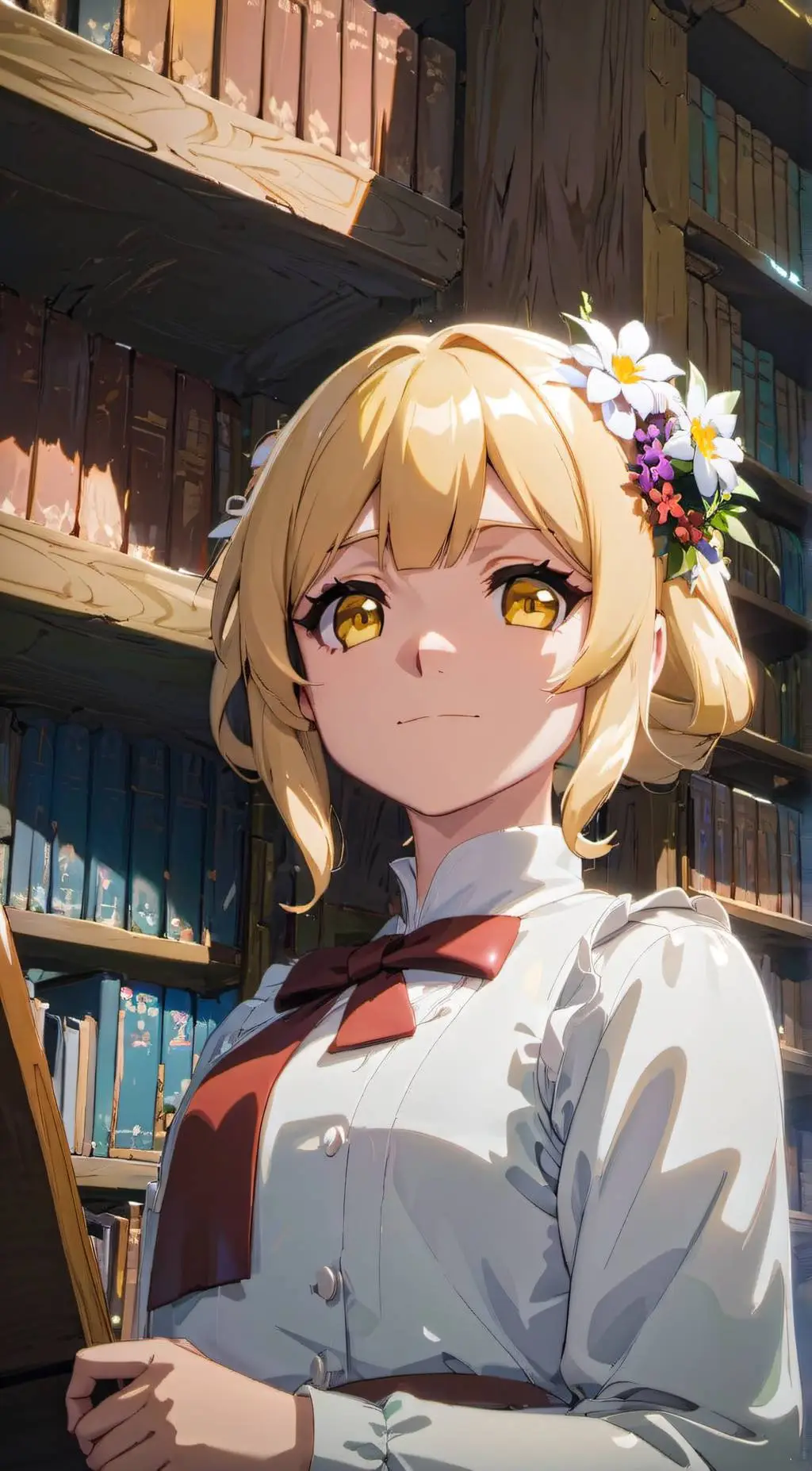 ai character: Lumine 😘😋 background