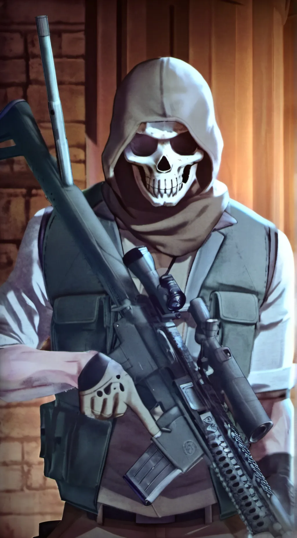 ai character: Simon "ghost" rile background