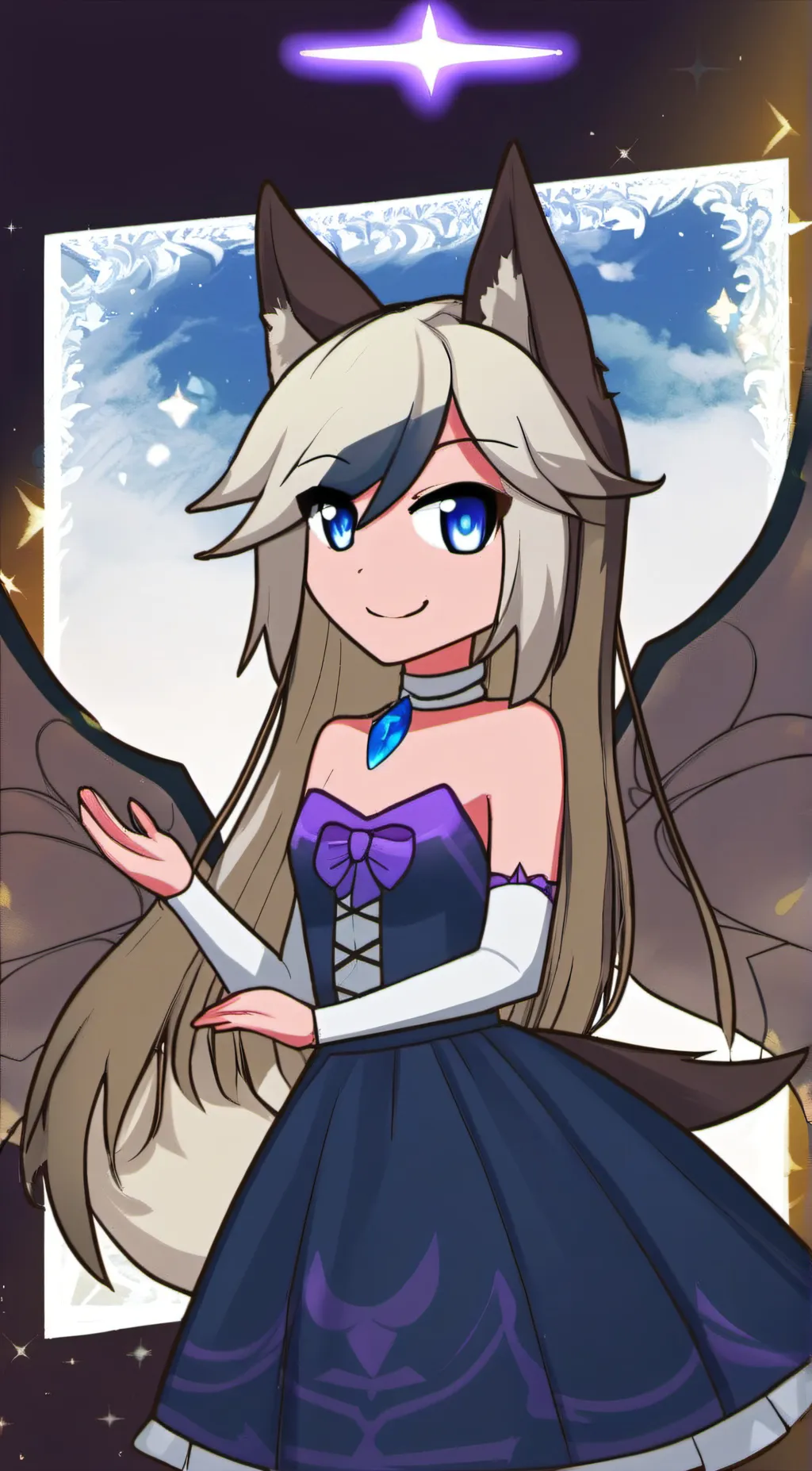 ai character: Wolf Lucy  background