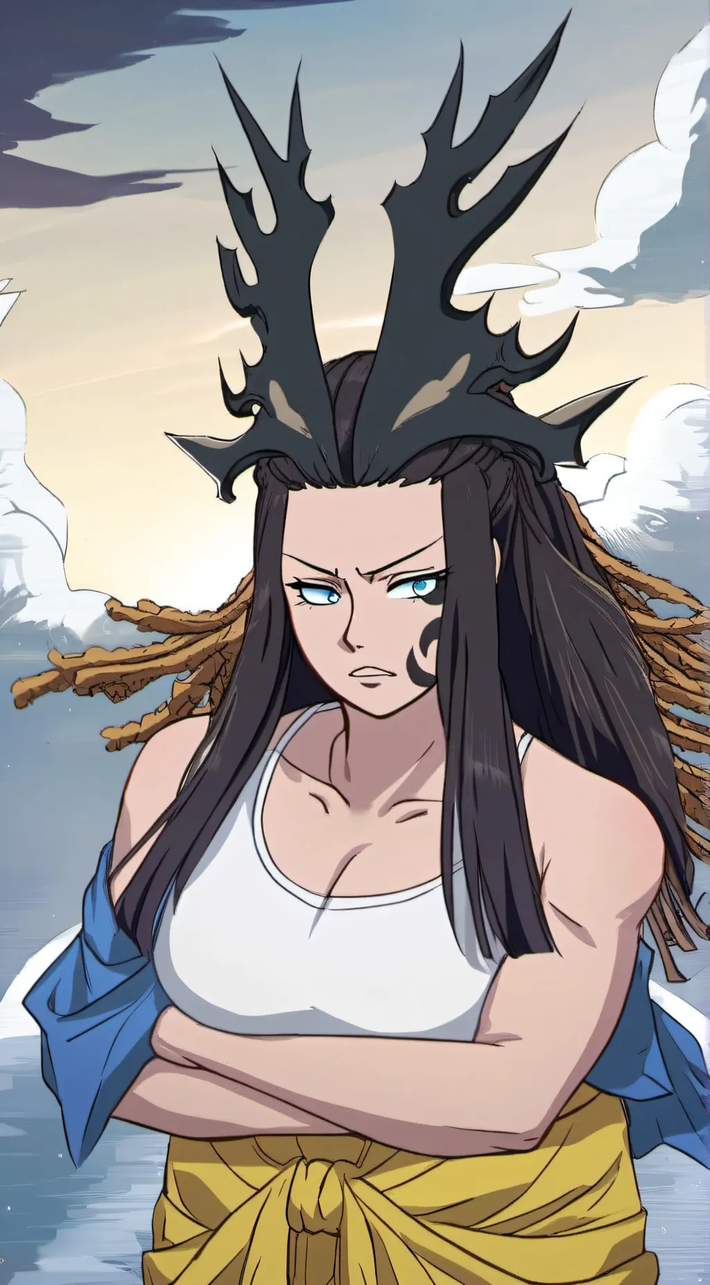 ai character: female Kaido  background