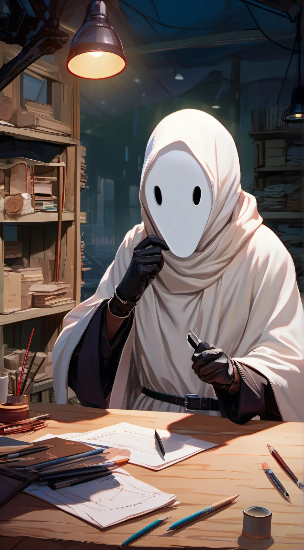 ai character: Copy man background